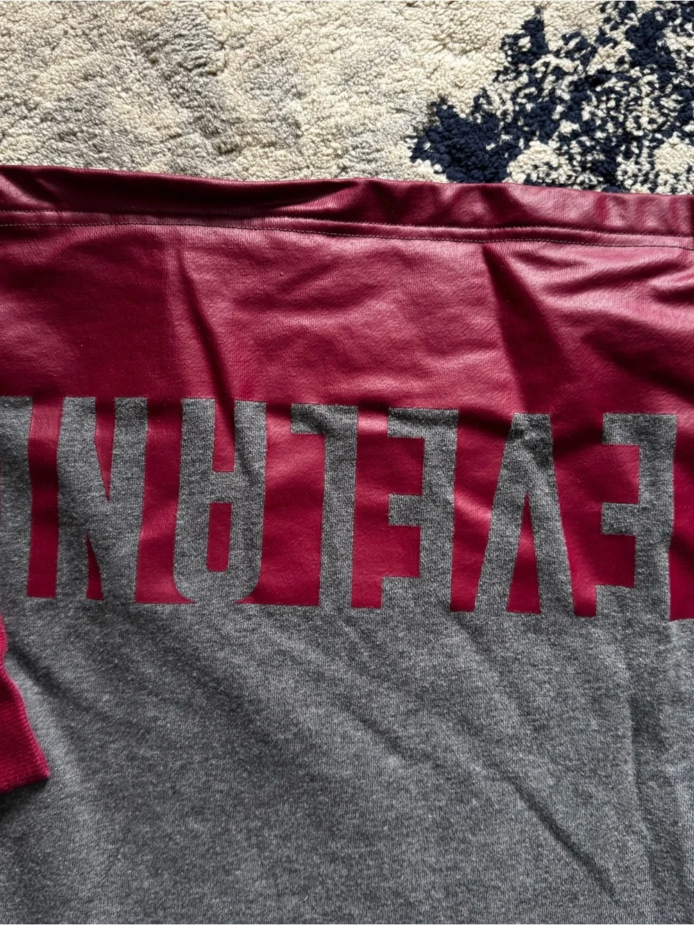 adidas Gray Tee with Black Logo Patch and Accents - Picture 4 of 4